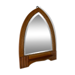 Miroir d'cole art dco en chne amsterdamse, 1920s