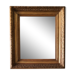 Miroir encadrement poque napolon iii dorer feuille d'or
