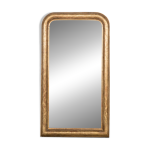 Miroir étroit louis philippe xixe siècle à décor de fleurs Miroir étroit louis philippe xixe siècle à décor de fleurs