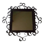 Miroir en fer forg