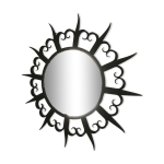 Miroir fer forg� 1960 vintage