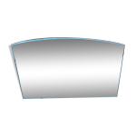 Miroir forme �ventail ann�es 60 45 x 25