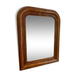 Miroir louis philippe ancien assiette en bois