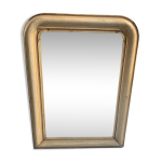 Miroir louis philippe en bois et stuc pariné xix siècle Miroir louis philippe en bois et stuc pariné xix siècle