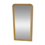Miroir louis philippe en bois et stuc patiné xix siècle Miroir louis philippe en bois et stuc patiné xix siècle