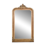 Miroir louis philippe à petit blason du xixe siècle Miroir louis philippe à petit blason du xixe siècle