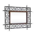 Miroir marocain en fer forg 52x62cm