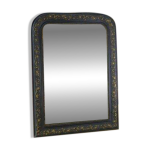 Miroir au mercure structure en pin et pl�tre moul� louis philippe 1830 / 1850
