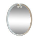 Miroir m�tal blanc de 1970
