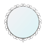 Miroir métallique des années 1950 Miroir métallique des années 1950