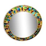 Miroir mosaque de verre 1950