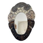 Miroir en mosaque vintage franais