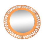 Miroir mural en osier danemark ann�es 1970 49cm