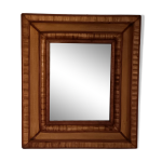 Miroir mural en rotin, osier et bois