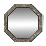 Miroir octogonal en mosaïque par roger vanhevel, belgique, 1970s Miroir octogonal en mosaïque par roger vanhevel, belgique, 1970s