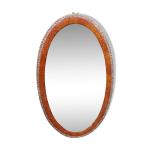 Miroir ovale art dco 40x67cm
