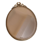 Miroir ovale dor style louis xvi