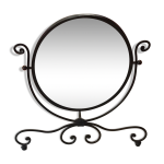 Miroir ovale pivotant 38x45 cm
