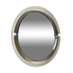 Miroir ovale rtro clair vintage 70, 68x55 cm