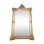 Miroir � parclose dorure � la feuille glace biseaut�e 170x98cm