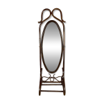 Miroir psych bois courb annes 60