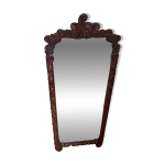 Miroir psych� en bois sculpt�