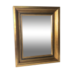 Miroir rectangle en bois dor� 54 x 44 cm