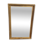 Miroir rectangulaire mural dor
