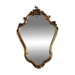 Miroir de rocaille sous cadre doré Miroir de rocaille sous cadre doré