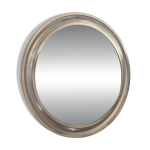 Miroir rond aluminium sergio mazza, 1970