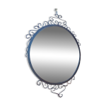 Miroir rond fer forg vintage
