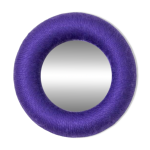 Miroir rond violet