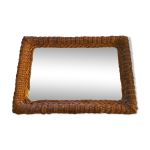 Miroir rotin - 58 cm x 41 cm