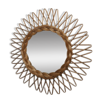 Miroir rotin soleil 1960 Miroir rotin soleil 1960