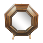 Miroir rustique en bois mouluré 34 cm Miroir rustique en bois mouluré 34 cm