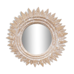 Miroir   soleil  en bois sculpt et crus 74cm