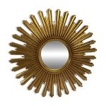 Miroir soleil dor