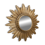 Miroir soleil oeil de sorcire convexe vintage 1970