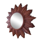 Miroir soleil en rsine avec glace oeil de sorcire - dco vintage