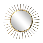 Miroir soleil sunburst ?il de sorcière en laiton doré mid - century années 60 Miroir soleil sunburst ?il de sorcière en laiton doré mid - century années 60