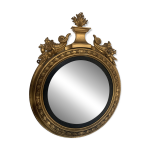 Miroir sorcière en bois sculpté doré xix siècle Miroir sorcière en bois sculpté doré xix siècle