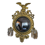 Miroir sorcire style napoleon iii avec des bougeoirs  pampilles