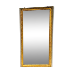 Miroir de style louis xvi en bois et stuc doré xix siècle trumeau de cheminée Miroir de style louis xvi en bois et stuc doré xix siècle trumeau de cheminée
