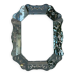 Miroir de style v�nitien � facettes d'�poque - 97x77cm