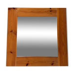 Miroir su�dois en pin design nordique des ann�es 1980
