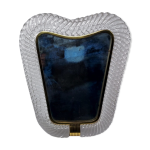 Miroir de table par barovier & toso, verre de murano, italie, annes 1940