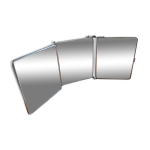 Miroir triptyque de barbier