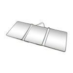Miroir triptyque biseaut
