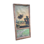 Miroir trumeau de chemin�e � la berg�re