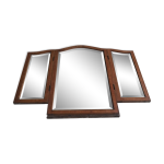 Miroir tryptique mural art - deco - marqueterie - d�but xxe